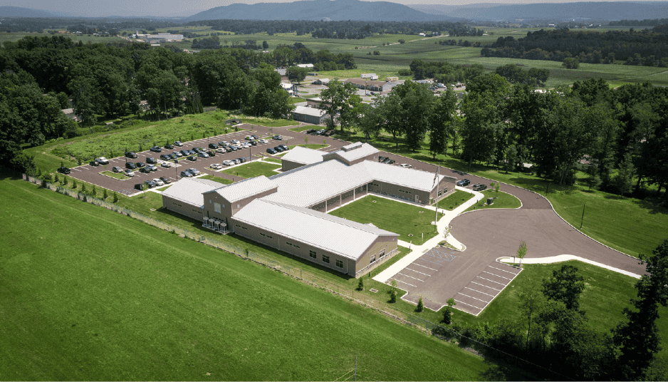 TransducerWorks new manufacturing facility exterior in Centre Hall, PA